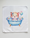 Baby Kitten Bubble Bath Washcloth – Soft, Handmade & Adorably Whimsical