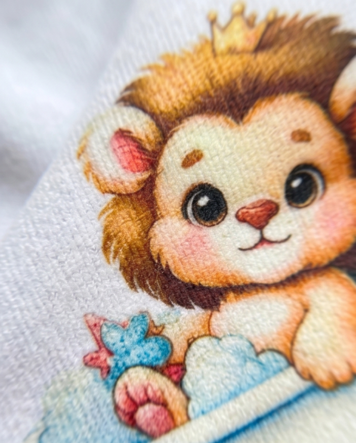 Baby Lion Bubble Bath Washcloth – Soft, Handmade & Perfect for Little Ones