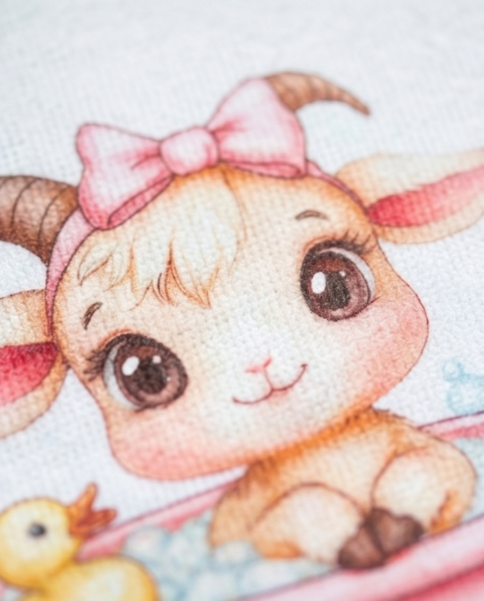 Baby Goat Bubble Bath Washcloth – Soft, Handmade & Adorably Sweet