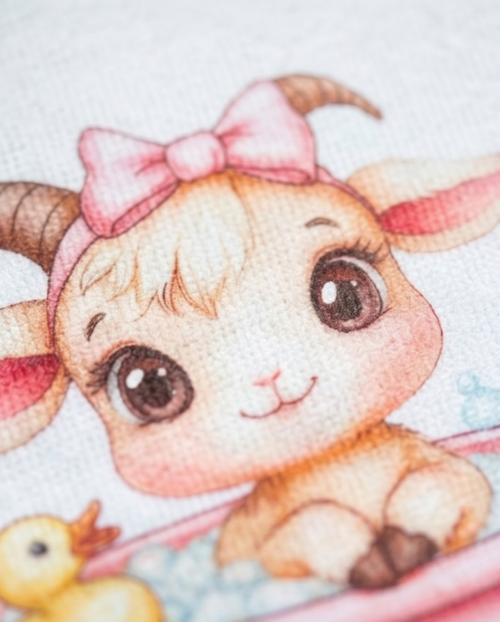 Baby Goat Bubble Bath Washcloth – Soft, Handmade & Adorably Sweet