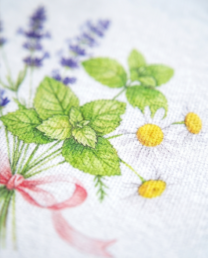 Lavender • Mint • Chamomile Botanical Washcloth – Handmade Floral Spa Cloth