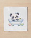 Baby Panda Bubble Bath Washcloth – Soft, Handmade & Perfect for Little Ones
