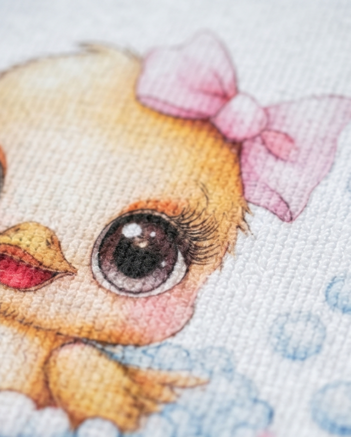 Baby Duck Bubble Bath Washcloth – Soft, Handmade & Perfect for Little Ones