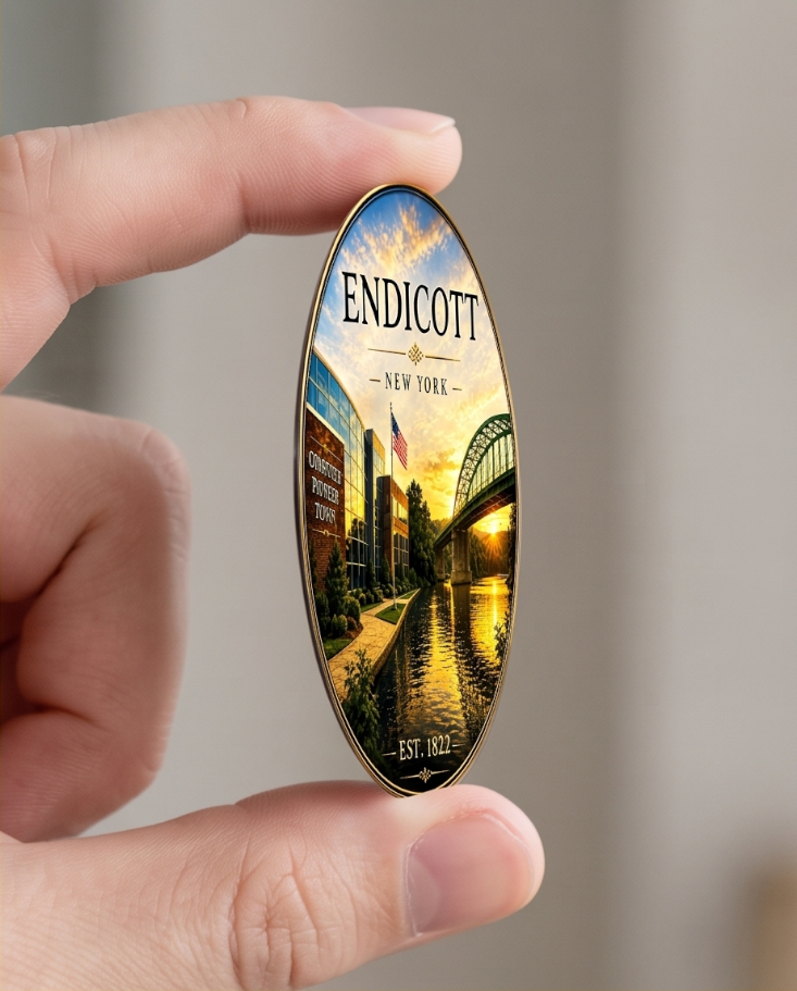 Endicott New York 3-Inch Magnet – Computer Pioneer Town