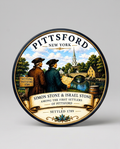 Pittsford New York 3-Inch Magnet – Simon & Israel Stone Settlers Design