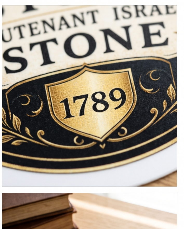 Pittsford New York 3-Inch Sticker – Captain Simon & Lieutenant Israel Stone Founders Design