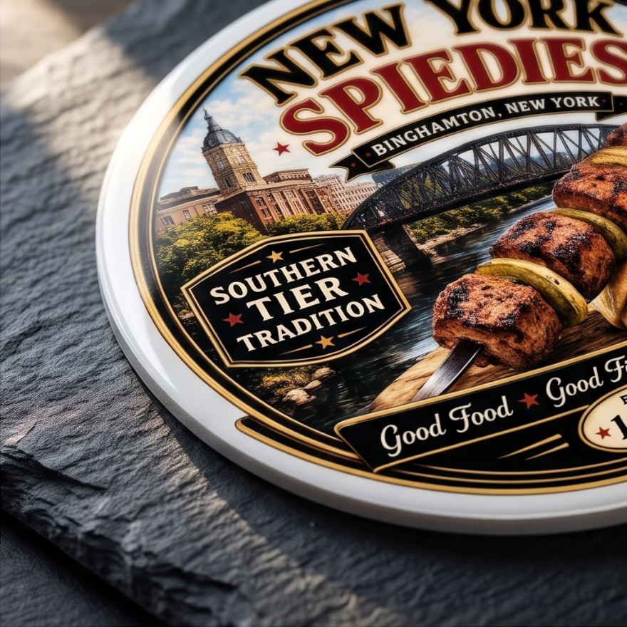 New York Spiedies 3-Inch Sticker – Binghamton Southern Tier Tradition