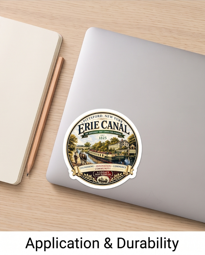 Erie Canal 3-Inch Sticker – Upstate New York Heritage Design