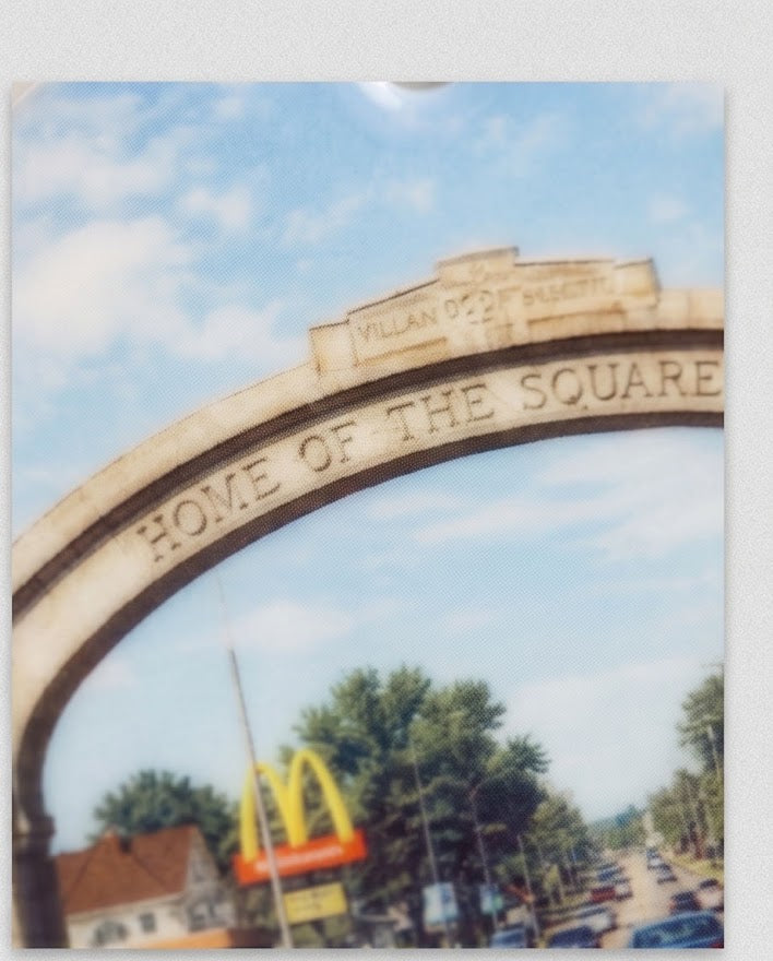 Endicott Square Deal Arch Ceramic Ornament – 3" Round Main Street Keepsake