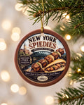 New York Spiedies Ceramic Ornament – 3" Round Binghamton Southern Tier Tradition