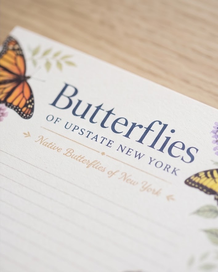 Butterflies of Upstate New York Notepad – 4" x 6", 50 Pages