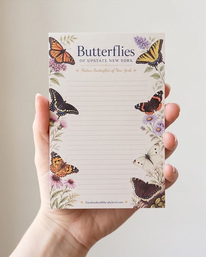 Butterflies of Upstate New York Notepad – 4" x 6", 50 Pages