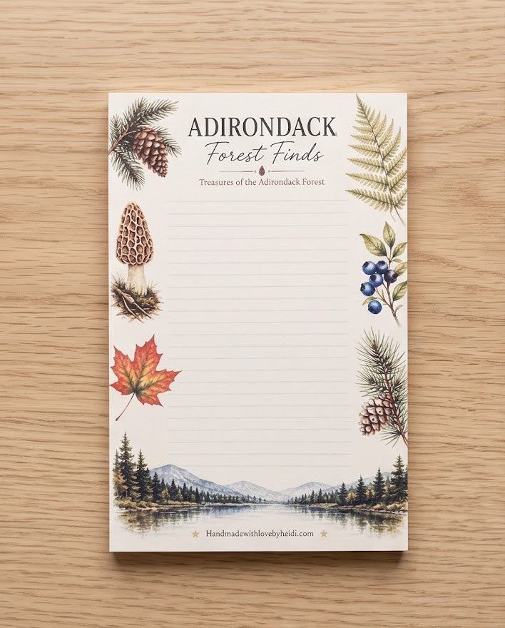 Adirondack Forest Finds Notepad – 4" x 6", 50 Pages