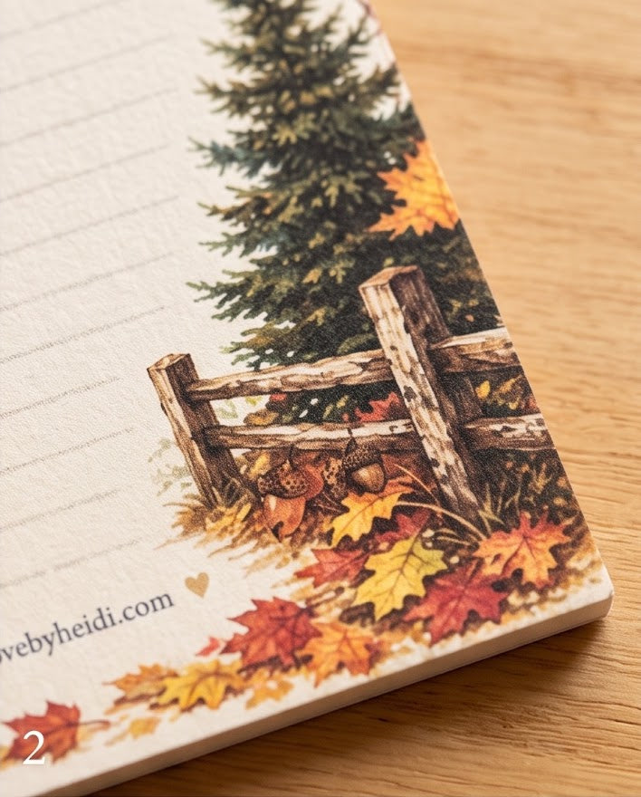 New York Autumn Leaves Notepad – 4" x 6", 50 Pages