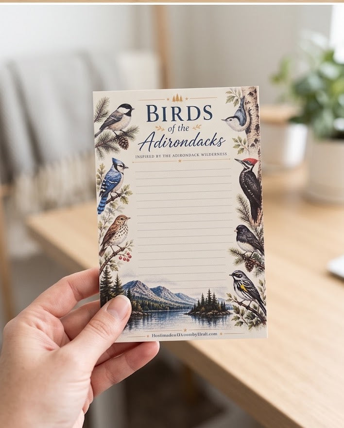 Birds of the Adirondacks Notepad – 4" x 6", 50 Pages