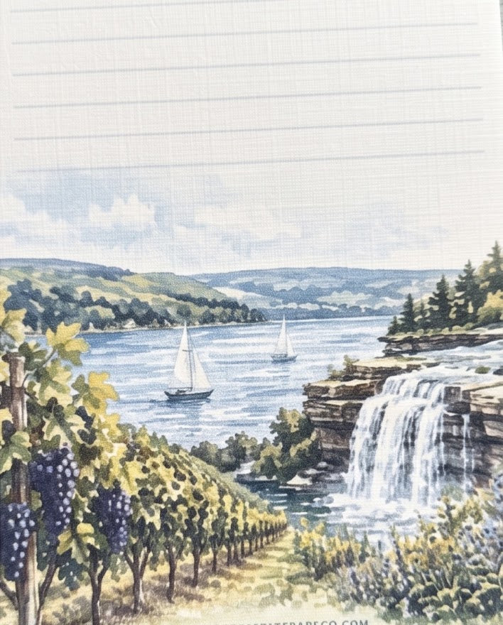 Finger Lakes Notes Notepad – 7 1/2" x 3 1/4", 50 Pages