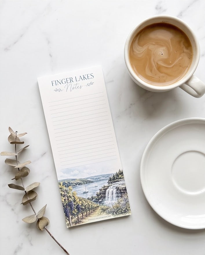 Finger Lakes Notes Notepad – 7 1/2" x 3 1/4", 50 Pages