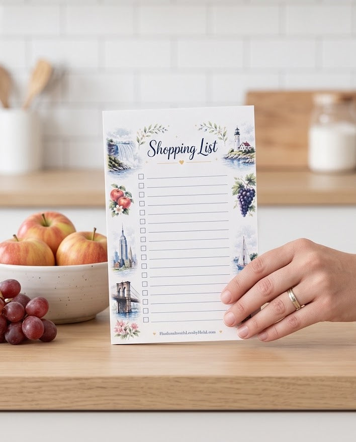 New York Landmarks Shopping List Notepad – 5 1/2" x 8 1/4"