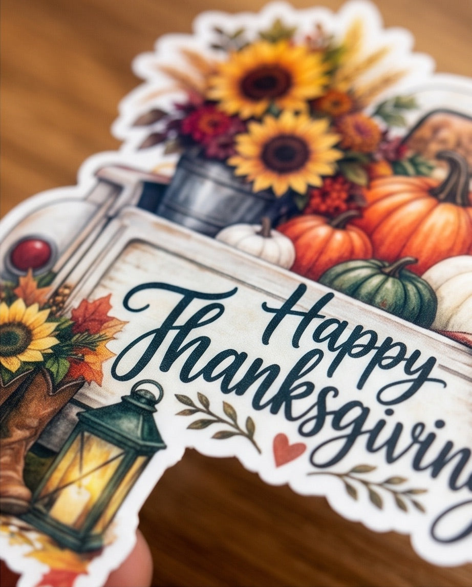 Cozy Fall Truck Sticker
