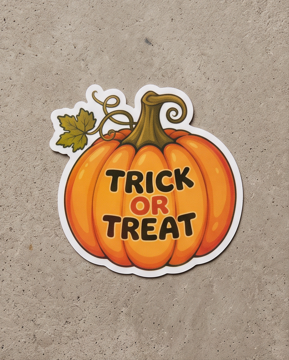 Trick or Treat Halloween Sticker