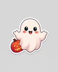 Boo-tiful Ghost Sticker