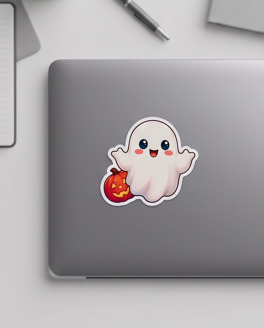 Boo-tiful Ghost Sticker