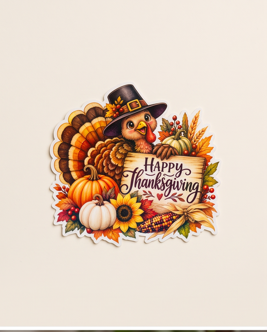 Happy Thanksgiving Sticker