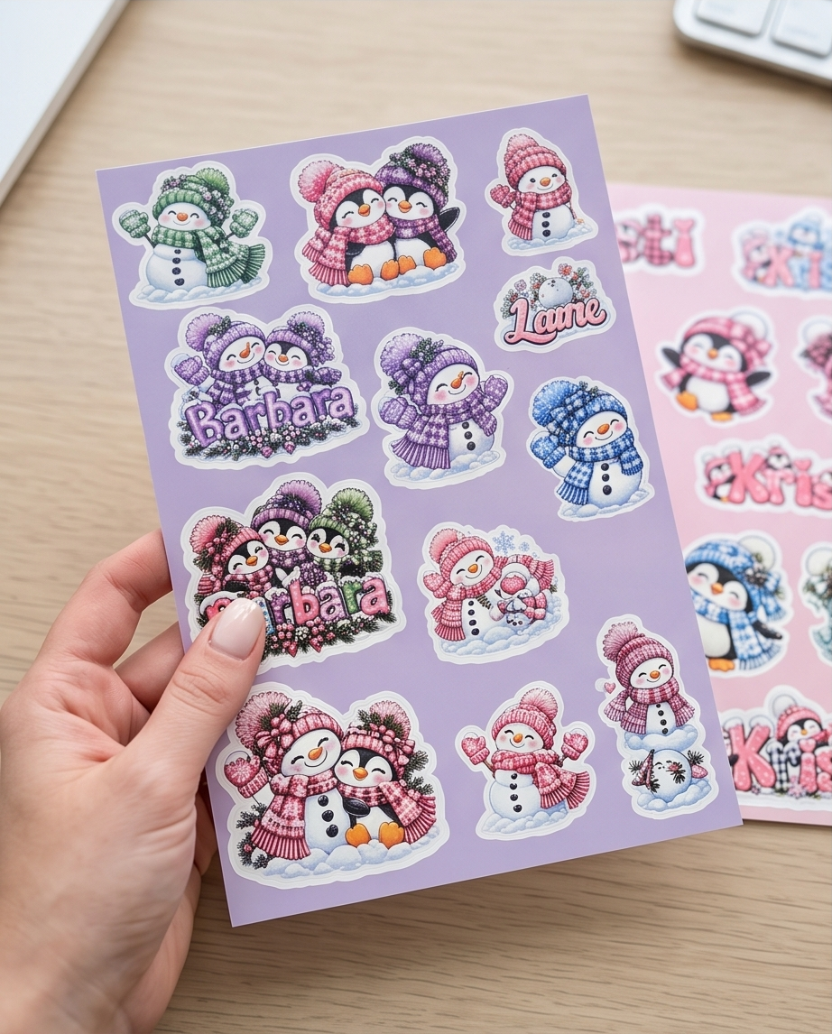 Custom Name & Theme Sticker Sheet
