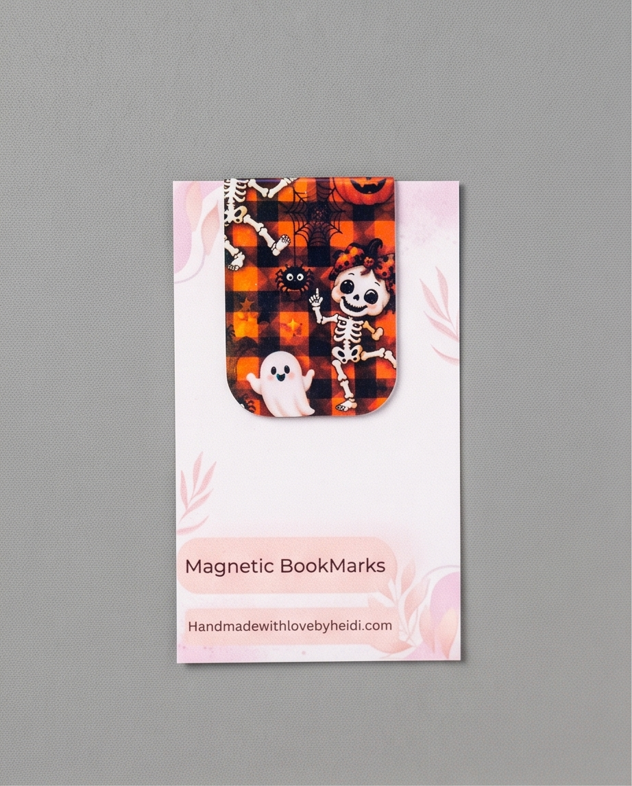 Dancing Skeleton Cutie Magnetic Bookmark