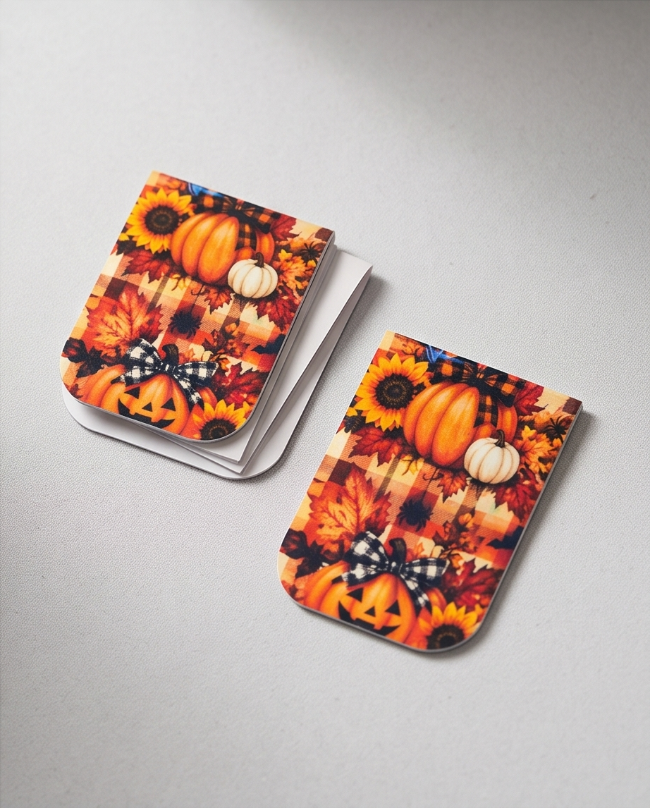 Pumpkin Spice Magnetic Bookmark