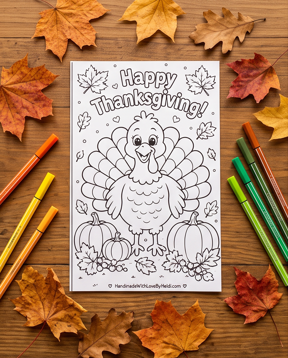 Thanksgiving Coloring Notepads