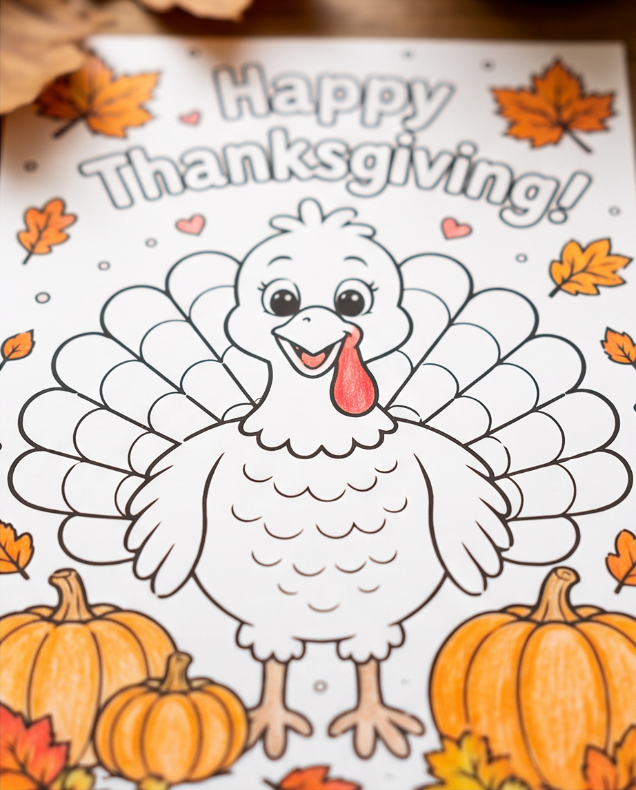 Thanksgiving Coloring Notepads