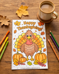 Thanksgiving Coloring Notepads