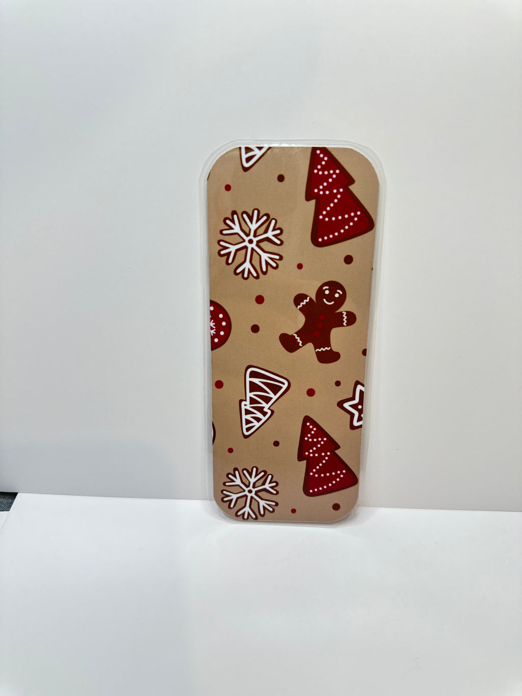 Gingerbread Christmas Laminated Bookmark 2x5 | Holiday Cookie Bookmark | Christmas Book Lover Gift | Stocking Stuffer | Teacher Gift