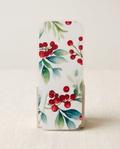Christmas Red Berry Laminated Bookmark 2x5 | Watercolor Holiday Greenery Bookmark | Winter Book Lover Gift | Stocking Stuffer | Teacher Gift