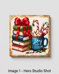 Christmas Teacher Ceramic Coaster with Cork Backing 4x4 | Joy to the Classroom | Teacher Christmas Gift | Holiday Coffee Mug Coaster