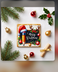 Merry Teachmas Teacher Christmas Gift | 4x4 Ceramic Coaster with Cork Backing | Holiday Teacher Appreciation Gift | Classroom Desk Decor
