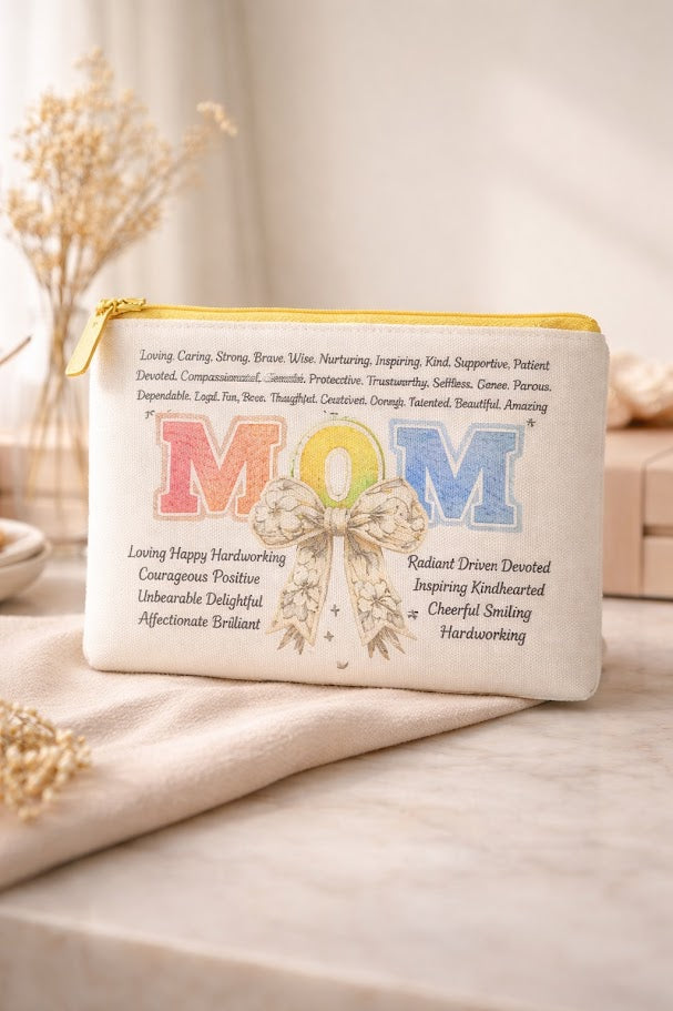 MOM — Words of Love & Strength Pouch ✨🌸
