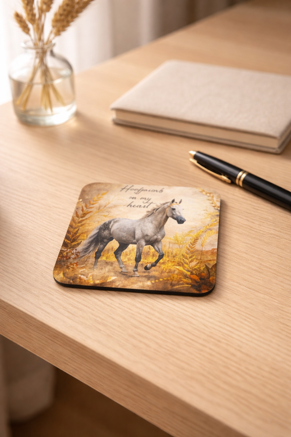 Hoofprints on My Heart Coaster🐴