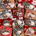 Cozy Christmas Plaid Gift Tags