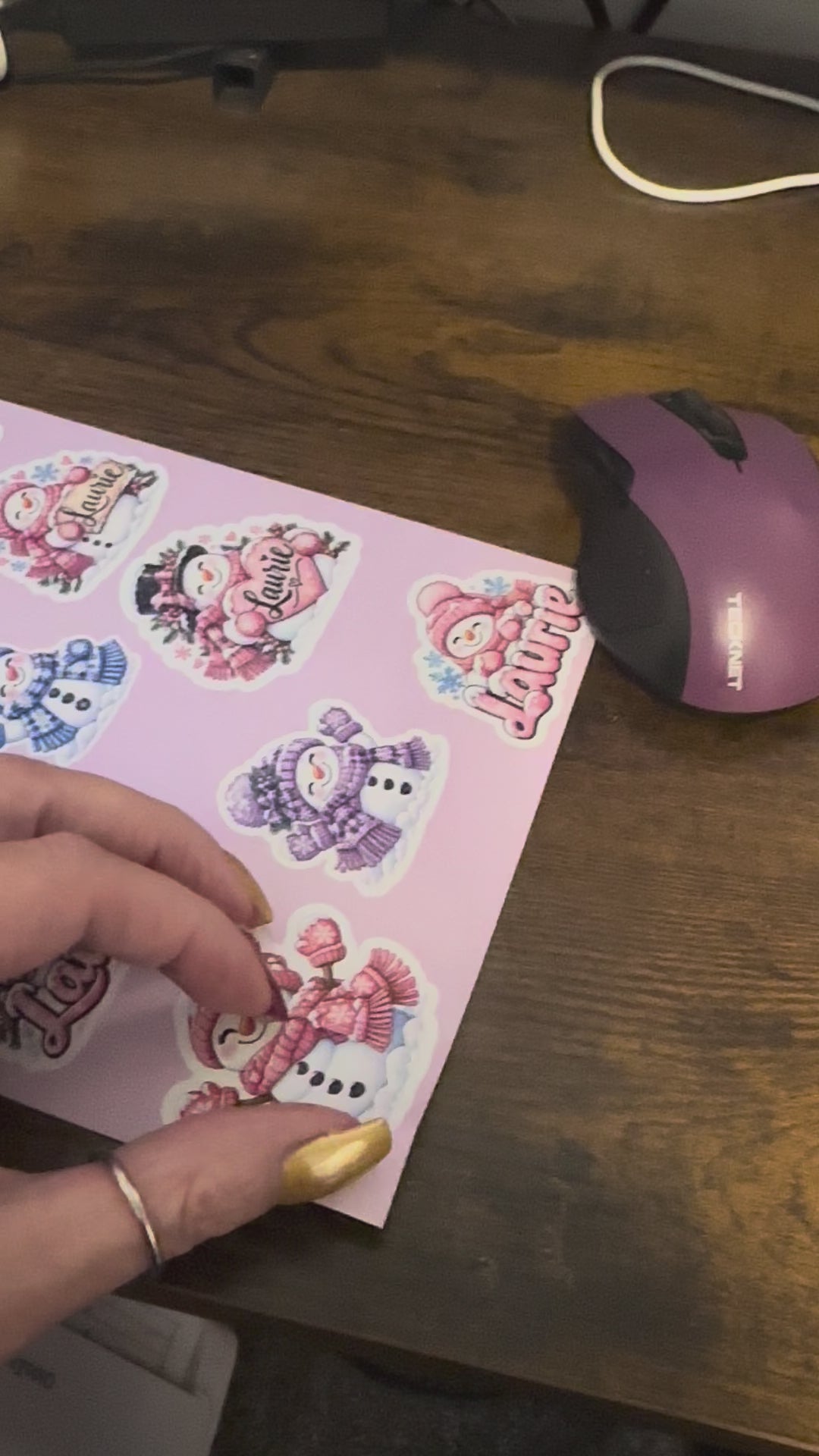 Custom Name & Theme Sticker Sheet