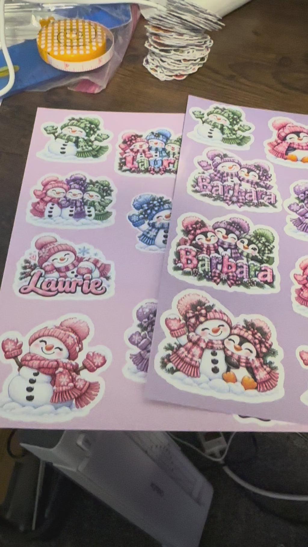 Custom Name & Theme Sticker Sheet