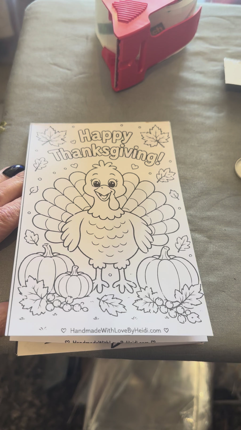Thanksgiving Coloring Notepads
